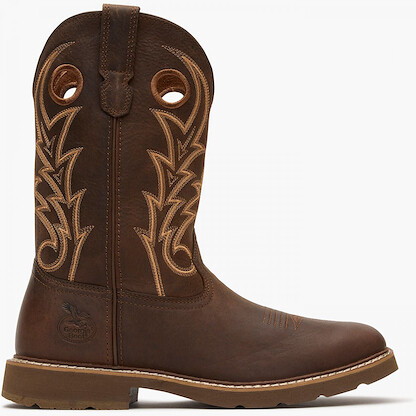 Georgia Boot Men's Core 37 11" Western Pull-On Work Boot Brown - GB00726