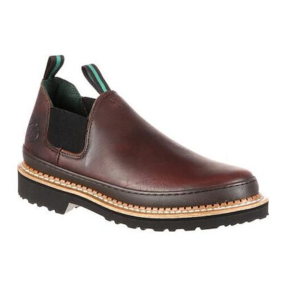 GEORGIA BOOT Women's 4" Georgia Giant Romeo Soft Toe Work Shoe Soggy Brown - GR362