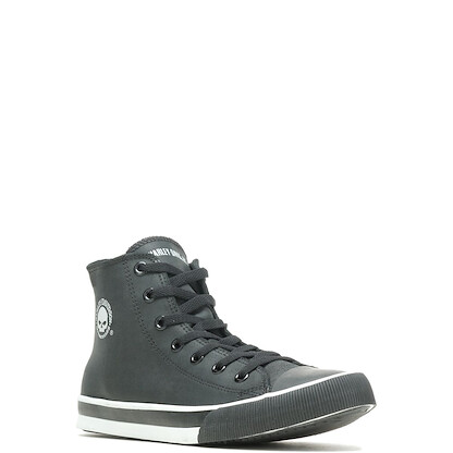 Harley-Davidson Men's Baxter High-Top Sneaker Black/White Snake - D93341