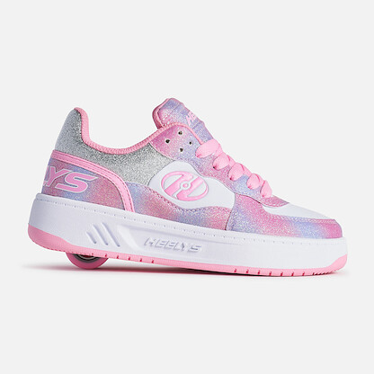 Heely Girls' Rezerve Low Shoes Light Pink/White/Rainbow - HE01872680-LPWHRB