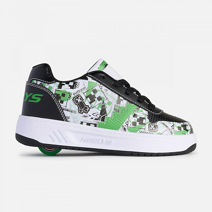Heelys Unisex Kids' Minecraft Kama Black/White/Green - HE04212102