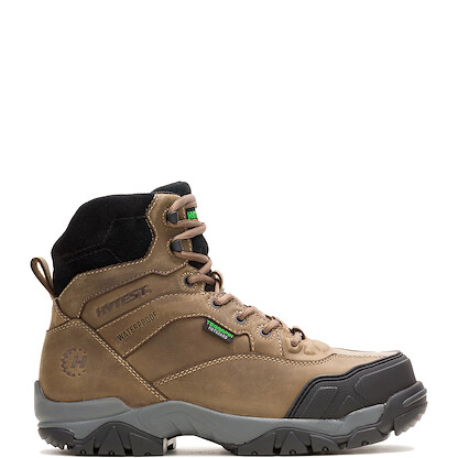 HYTEST Men's 6" Apex 2 XERGY Nano Composite Toe Internal Metatarsal Guard Waterproof Work Boot Gravel - K13401