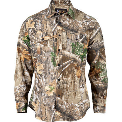 Rocky Men's ProHunter Button Down Trill Shirt Realtree Edge - HW00271-RTE