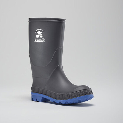 Kamik Unisex Toddlers' Rain Boot Charcoal/ Blue - EK6149F-CIB