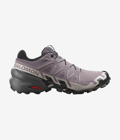 Salomon Women's Speedcross 6 Wide Trail Running Shoe Moonscape/Black/Ashes Of Roses - L41763200