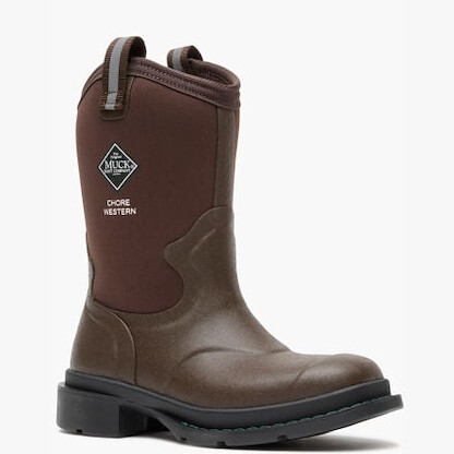 Muck Boot Company Little Kids' Chore Western Boot Brown - MCHWC90