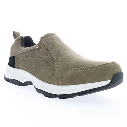 Propet Men's Cash Slip-On Shoe Gunsmoke Suede - MCX104SGUN