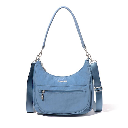 Baggallini Modern Pocket Half Moon Bag Cornflower - MHM800-B0298