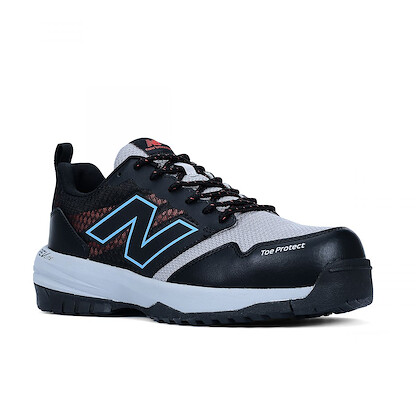 NEW BALANCE SAFETY Men's Quickshift Composite Toe Work Shoe Black/Blue/Red - MIDQUIKBL
