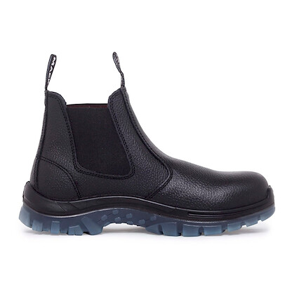 MACK Unisex Tradie Slip-On Steel Toe Black Work Boot - MKOTRADIEBB
