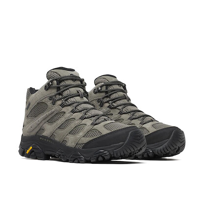 Merrell Men's Moab 3 Mid Waterproof Talus/Black Hiking Boot - J00005408