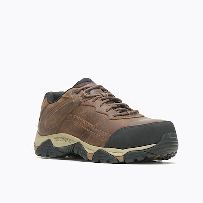 MERRELL WORK Men's Moab Adventure Carbon Fiber Toe Work Shoe Toffee - J004637