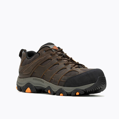 MERRELL WORK Men's Moab Vertex 2 Carbon Fiber Toe Waterproof Work Shoe Earth - J005465