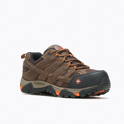 MERRELL WORK Men's Moab Vertex Vent Composite Toe Work Shoe Clay - J11119