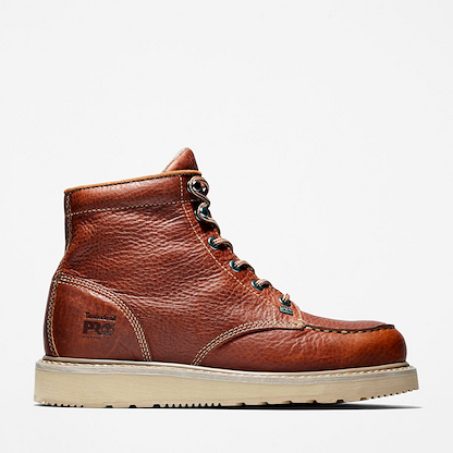 Timberland PRO Men's 6" Barstow Soft Toe Wedge Work Boot Brown - TB189647214