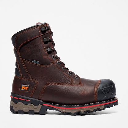 Timberland PRO Men's 8" Boondock Composite Toe Insulated Waterproof Work Boot Brown - TB1A128P214