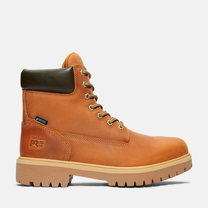 Timberland PRO Men's 6" Direct Attach Soft Toe Insulated Waterproof Work Boot Brown/Marigold - TB1A262R214