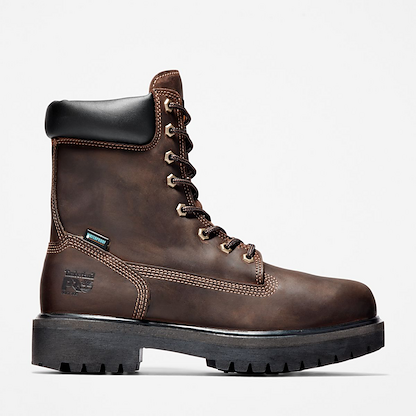 Timberland PRO Men's 8" Direct Attach Soft Toe Insulated Waterproof Work Boot Dark Brown - TB138022242