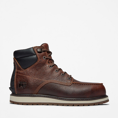 Timberland PRO Men's 6" Irvine Wedge Alloy Toe  Work Boot Brown - TB1A44UP214