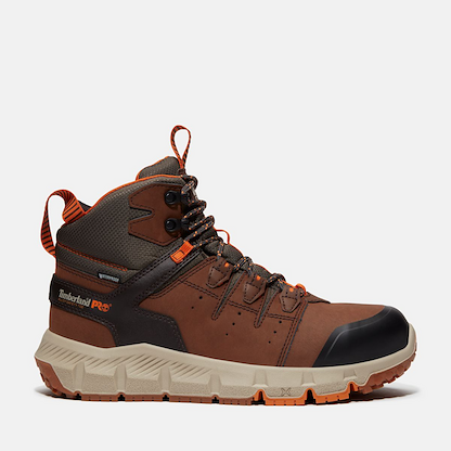 Timberland PRO Men's 6" Tempe Alloy Toe Waterproof Work Boot Medium Brown - TB0A67G3EPB