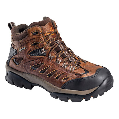Nautilus Safety Footwear Men's Steel Toe EH Waterproof Hiker Work Shoe Brown - N9546