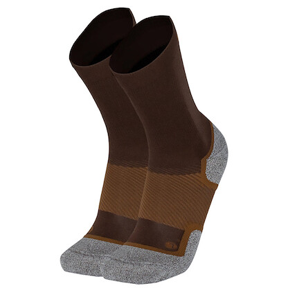 OS1st Unisex Wellness Performance Crew Socks Brown - OS1-3834BR