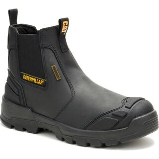 CATERPILLAR Men's Striver XL Waterproof SR Steel Toe Chelsea Work Boot Black - P91818