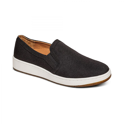 Aetrex Women's Cameron Slip-On Sneaker Black - PC140W
