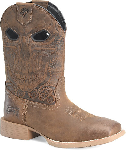 Phantom Rider Men's 11" Square Toe Roper Boot Tawny