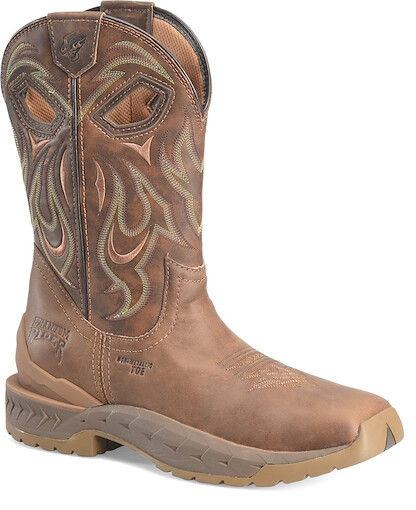 Phantom Rider Men's 11" Sand Strike Rust Composite Toe Pull-On Work Boot - PH6006