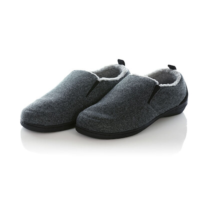 PowerStep® ArchWear™ Men's Twin-Gore Slippers Charcoal - 8802-20