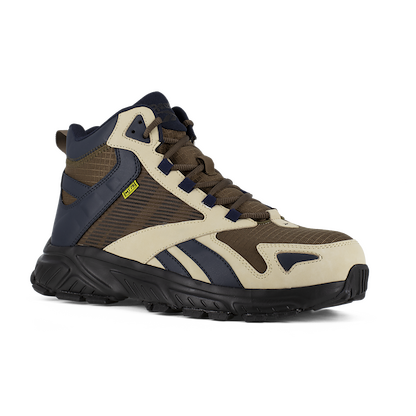 Reebok Work Men's Hyperium Composite Toe Internal Metatarsal Guard Work Boot Tan/Blue/Brown - RB3262