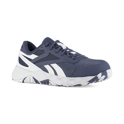 Reebok Work Men's Nanoflex TR Composite Toe ESD Work Shoe Navy/Grey - RB3318