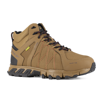 Reebok Work Men's Trailgrip Alloy Toe Internal Metatarsal Guard Mid-Cut Athletic Work Boot Coyote/Black - RB3410