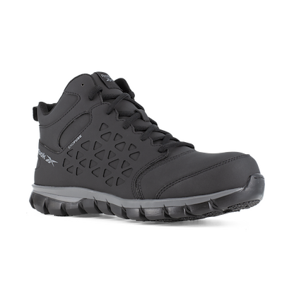 Reebok Work Women's Sublite Mid Composite Toe ESD Work Boot Black/Grey - RB406