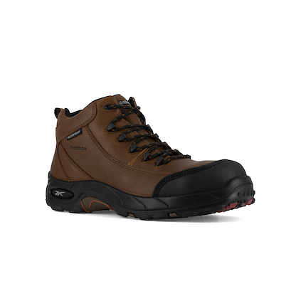 Reebok Work Men's Tiahawk Composite Toe Waterproof Sport Work Boot Brown - RB444