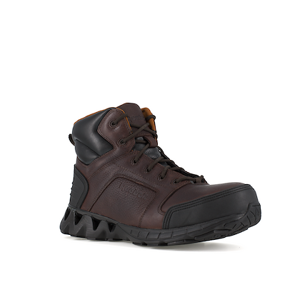 Reebok Work Men's 6" Zigkick Composite Toe ESD Athletic Work Boot Brown - RB7005