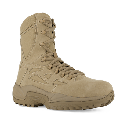 Reebok Work Men's 8" Rapid Response Composite Toe Stealth Boot with Side Zipper Desert Tan - RB8894