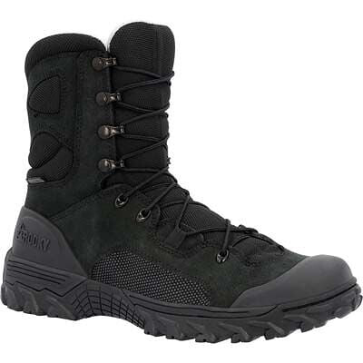 ROCKY WORK Men’s 8” Mountain Combat Waterproof Soft Toe Military Boot Black - RKC181