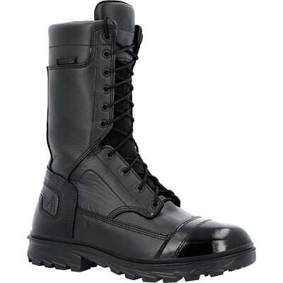 ROCKY WORK Men's 10" Jump Boot Pro Public Service Boot Black - RKD0121