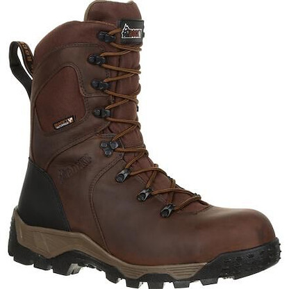 ROCKY WORK Men's 9" Sport Pro Composite Toe Waterproof 600g Insulated Work Boot Dark Brown - RKK0250