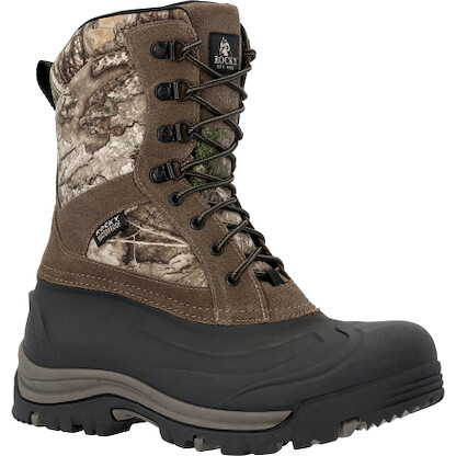 Rocky Men's 9" Jasper Trac Realtree APX Waterproof 2000G Insulated Outdoor Boot - RKS0744