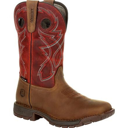 Rocky Men's 11" Legacy 32 Waterproof Western Boot Tan/Red - RKW0316
