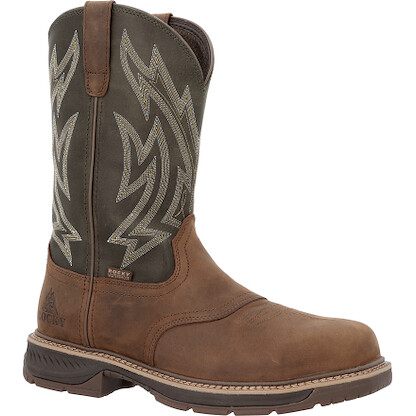 Rocky Men's Ride LTE Carbon Toe Western Boot Brown - RKW0481