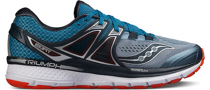Saucony Men's Triumph ISO 3 Running Shoes Grey/Blue/Red - S20346-2