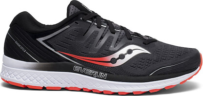 Saucony Men's Guide ISO 2 Wide Running Shoe Black/Grey - S20465-3