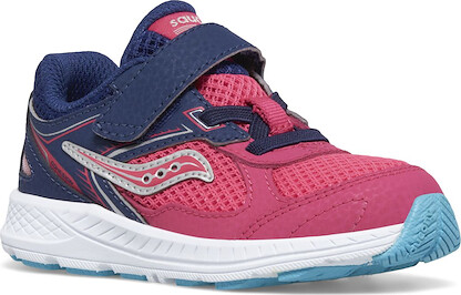Saucony Kids' Unisex Cohesion 14 A/C Sneaker Pink/Navy - SL167313