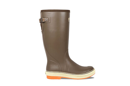 DRYSHOD WORK Men's 16" Seamonster FLX Waterproof SR Fishing Work Boot Gusset Brown - SMXG-MH-BR