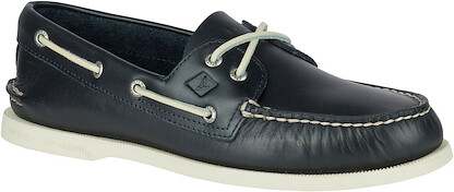 Sperry Men's Authentic Original™ Leather Wide Boat Shoe Navy - 13935306 (STS10405)
