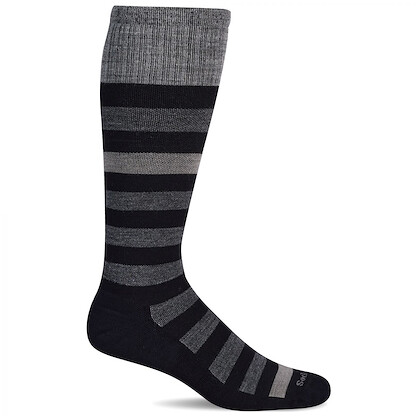 Sockwell Men's Rugby Moderate Graduated Compression Socks Black - SW128M-900